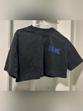 BPN Cropped Workout Shirt Small